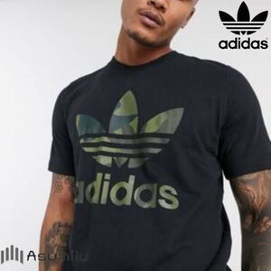 adidas アディダス オリジナルス カモ ティシャツ トレフォイル柄 XL 10521