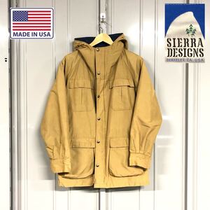 シエラデザインズ　９０Ｓ　三本木　USA製　マウンテンパーカー　ヴィンテージ　SIERRA DESIGNS ベージュ　 マウンテンパーカ　アメリカ製