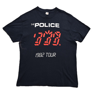 【Lサイズ】 80S THE POLICE ポリス 1982年ツアー ヴィンテージ ロックTシャツ メンズL ミュージック 古着 BB0526