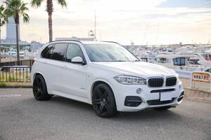 ★BMW X5★F15 Xドライブ 35d Mスポーツ アルピンホワイト4WD メーカーナビ パノラマルーフ 本革シート 9.7万km 修復歴不具合無し 程度良好