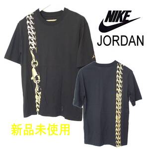 定価6050円新品メンズL相当(レディースS)ナイキ NIKE 黒 JORDAN ジョーダンオーバーサイズ グラフィックTシャツ黒