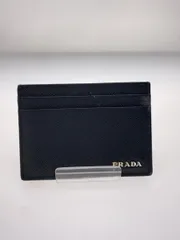 PRADA ã‚«ãƒ¼ãƒ‰ã‚±ãƒ¼ã‚¹ ã‚µãƒ•ã‚£ã‚¢ãƒ¼ãƒ� ãƒ­ã‚´ ãƒ¡ãƒ³ã‚¹ ãƒ–ãƒ©ãƒƒã‚¯