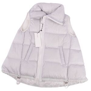 未使用 サカイ Sacai ベスト ダウンベスト Puffer Vest SCW-038 ナイロン アウター レディース 1(S相当) ライトグレー cf01ed-rm05e26723