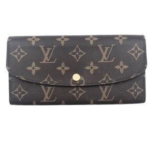 ルイ・ヴィトン LOUIS VUITTON ポルトフォイユ エミリー M60697 モノグラム モノグラムキャンバス 長財布 レディース 中古