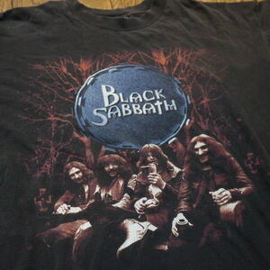 BLACK SABBATH Tシャツ ブラック ブラックサバス ロゴ 半袖 プリント バンド ロック メタル OZZY OSBOURNE METALLICA SLAYER MEGADETH