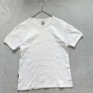 【AVIREX】 (M) 無地 トップス 半袖 Tシャツ ワッフル シンプル