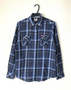 texwood/ 100%コットン/ シャツ、ブラウス /長袖 /170/92A/ブルー