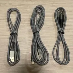 USB-A & USB-Cケーブル　3本セット1m 1m 2m