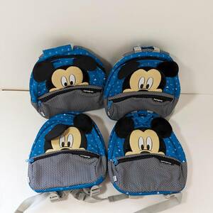 a634 ディズニー ミッキーマウス/Disney Mickey Mouse サムソナイト/SAMSONITE リュック 4個セット 男の子 女の子 こども 未使用