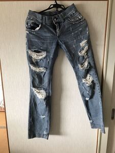 ◆◇希少　DOLCE&GABBANA　ドルチェ＆ガッバーナ　クレイジーハードクラッシュ14クラシック　デニム◇◆