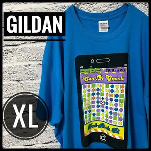 【 GILDAN 】 ギルダン US古着 青 ブルー Tシャツ XL アメカジ US アメリカ古着 ヴィンテージ ビッグTシャツ 大きいサイズ 海外輸入