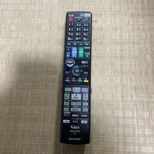 動作確認済み【SHARP】◆AQUOS◆ GB160PA BD TV テレビリモコン シャープ アクオス 中古