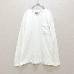 CLOSSHI　メンズ　ロングTシャツ　クルーネック　M　無地　コットン