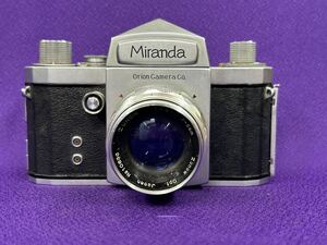 Miranda T No.555167 Miranda orion camera co. zunow 1：1.9 f=5cm（No.10636） ミランダT 革製ケース付き