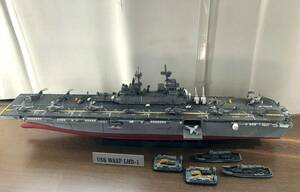 トランペッター製 1/350 強襲揚陸艦 USS WASP LHD-1 塗装済み完成品 素人制作品