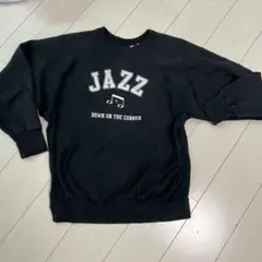 ダウンオンザコーナー　スウェット　黒　L  JAZZ