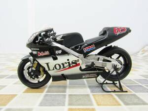 ◇ ｜1/12 ホンダ ポンス NSR500 L.カピロッシ ｜TAMIYA 田宮模型 HONDA 完成品｜PONS 2001 Loris Capirossi 希少 レア プラモデル■N7747