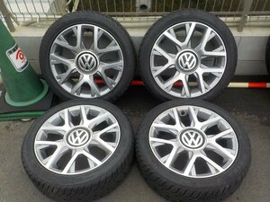 4H■溝あり VW純正 cross up! アルミホイール　16インチ　2023年製 HAIDA 185/50R16 4本■