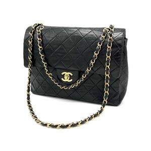 1円 CHANEL シャネル マトラッセ ターンロック ココマーク ラムスキン チェーン ショルダー バッグ eD1127N