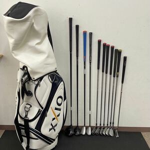 【GF272】中古ゴルフセット☆ONOFF(オノフ)☆CALLAWAY☆XXIO☆PRGR☆メンズゴルフセット(FLUX：S)☆キャディーバッグ付き