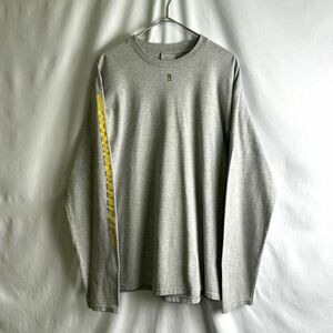 メキシコ製 00s NIKE プリント Tシャツ M グレー 長袖 カットソー グレータグ ナイキ 90s 古着 オールド ビンテージ