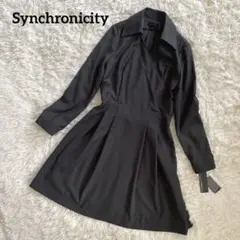 【新品未使用】Synchronicity ブラック ロングワンピース 襟付き