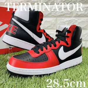 ナイキ ターミネーター ハイ 白 黒 赤 ホワイト ブラック レッド Nike Terminator High メンズスニーカー 28.5cm FN4442-001