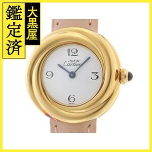 Cartier　カルティエ　マストトリニティ・ヴェルメイユ　レディース時計　SV/GP/革【431】2146000408809