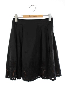 フォクシーブティック スカート Skirt バロックカットワーク 刺繍 40 AUC24 ITKDE660WSFI