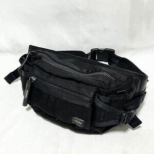 PORTER ポーター HEAT ヒート ウエストバッグ 703-06979 ブラック 現状品