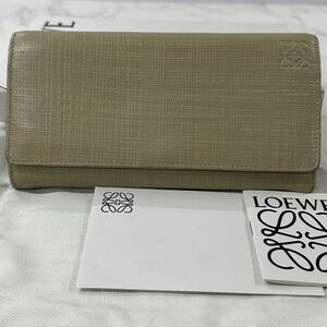 現行　ロエベ　LOEWE 財布　二つ折り　長財布　アナグラム　ロゴ　メンズ　