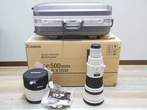 #0529 CANON EF 500mm F4L IS II USM キャノン 超望遠レンズ ハードケース付き 