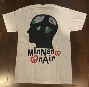 新品 美品 Mサイズ MINNAO MIN-NANO × ONAIR Tee TシャツWHITE ホワイト ミンナノ オンエア