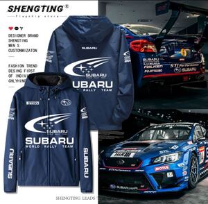 SUBARU ウインドブレーカー フード付きパーカー S〜3XL/カラー選択可