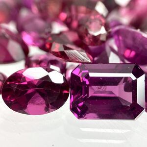 〔天然ガーネットおまとめ〕U 49ct 裸石 宝石 garnet jewelry ジュエリー ルース ②