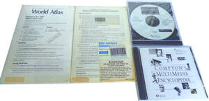 新古品 英語版 DOS Software CD, Encyclopedia, Atlas, Almanac English