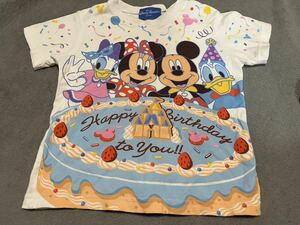 ディズニーリゾート100半袖Tシャツ ハッピーバースデー