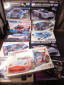 プラモデル大量！TAMIYA！タミヤ！1/24！ザウバーメルセデスC9！ポルシェ956！911GT2！MINOLTA TOYOTA 88C-V ミノルタ他！　　検フェラーリ