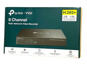 【未開封品】 TP-Link VIGI 8チャンネル ネットワーク ビデオ レコーダー 監視システム H.265+ 80Mbps ONVIF NVR1008H-8P