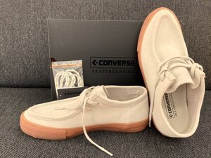 キングラム[22]CONVERSE コンバース MOCCASIN モカシン スニーカー ホワイト 28cm 靴紐付き 送料無料 箱付き