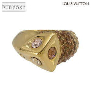 ルイ ヴィトン LOUIS VUITTON LVトランキーズ リング 指輪 ラインストーン ゴールド M68052 アクセサリー Trankies Ring 90232139