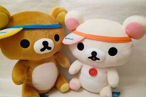 リラックマ コリラックマ ぬいぐるみ サンバイザー XL 2006年 Rilakkuma 全2種 コンプリート 大きい