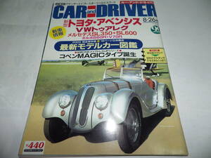 ■■カーアンドドライバー 2003-8-26　ベンツＳＬ・スイフト スポーツ・VW トゥアレグ・ボルボ S60R/V70R・アベンシス■CAR and DRIVER■■