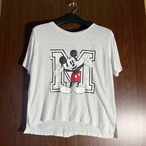 H&M エイチアンドエム Disney ディズニーコラボTシャツ　半袖Tシャツ グレー