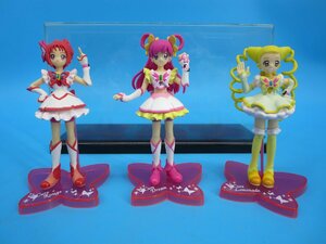 ★プリキュア★　フィギア　3体セット　キュアドール　10㎝　ドリーム、ルージュ、レモネード　台座付　現状品　（中　PRK3