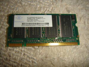 中古☆NANYA DDR-333MHz CL2.5 PC2700S NT256D64SH8C0GM-6K☆