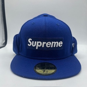  Supreme 08aw Fleece Ear Flap Box Logo New Era Cap (7-3/8 58.7cm) シュプリーム フリースイヤーフラップ ボックスロゴ ニューエラ