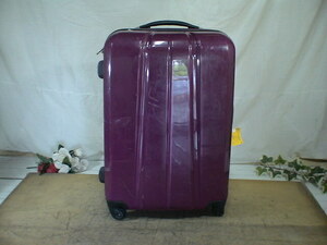 5445　パープル　紫　TSAロック付　ダイヤル　スーツケース　キャリケース　旅行用　ビジネストラベルバック
