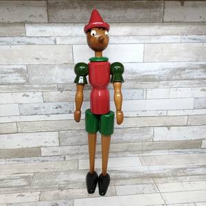 ピノキオ 木製 人形 80cm GALETTI イタリア ヴィンテージピノッキオ 可動 オブジェ ディスプレイ ノスタルジック wooden pinocchio figure