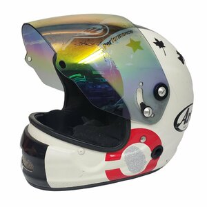 Arai アライ 競艇 ボートレースヘルメット サイズXS 53-54cm 　ヘルメット　　AH-1010　ホワイトブラックライン